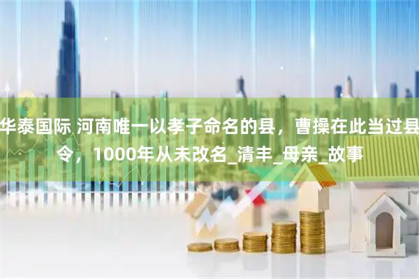 华泰国际 河南唯一以孝子命名的县，曹操在此当过县令，1000年从未改名_清丰_母亲_故事